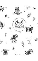 Owl Notebook: Owl Ruled Journal Writer