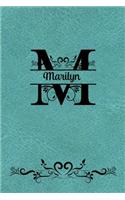 Split Letter Personalized Name Journal - Marilyn
