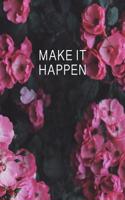 Make It Happen Entrepreneur Notebook Lean Canvas Business Ideas Journal