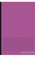 Everyday Journal Notebook - Lined Paper (Purple Cover): 6" x 9", Ruled Lined Journal, Non-Spiral Durable Bound Journal,100 pages for Writing, Sketching & Notes