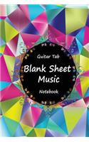Guitar Tab Blank Sheet Music Notebook