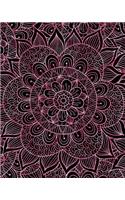 Bullet Journal Notebook Mandala Pattern 8: 172 Numbered Pages with 160 Dot Grid Pages, 6 Index Pages and 2 Key Pages in Large 8 X 10 Size for Journaling, Writing, Planning or Doodling.