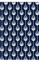 Bullet Journal Notebook Teardrops Pattern 12