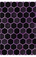 Journal Notebook Polka Dots and Hexagons Pattern 9