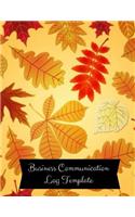 Business Communication Log Template: Manager communication Log Book Paperback - February 26, 2018