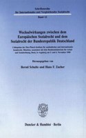 Wechselwirkungen Zwischen Dem Europaischen Sozialrecht Und Dem Sozialrecht Der Bundesrepublik Deutschland