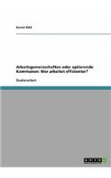Arbeitsgemeinschaften oder optierende Kommunen