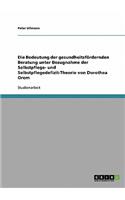 Die Bedeutung der gesundheitsfördernden Beratung unter Bezugnahme der Selbstpflege- und Selbstpflegedefizit-Theorie von Dorothea Orem: (German)