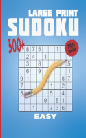 Large print sudoku 300+ Easy