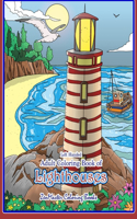 Left Handed Adult Coloring Book of Lighthouses