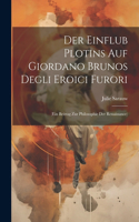 Einflub Plotins Auf Giordano Brunos Degli Eroici Furori