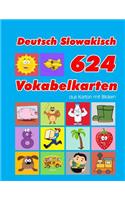 Deutsch Slowakisch 624 Vokabelkarten aus Karton mit Bildern: Wortschatz karten erweitern grundschule für a1 a2 b1 b2 c1 c2 und Kinder