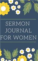 Sermon Journal for Women: Walk Closely with God; Lined Journal 5 X 8 Inch for Sermon Notes, Outlines, Topics, Prayer, and More (Design 01)