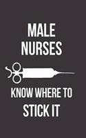 Male Nurses Know Where to Stick It