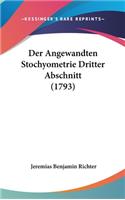 Der Angewandten Stochyometrie Dritter Abschnitt (1793)