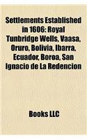 Settlements Established in 1606