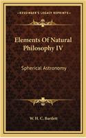 Elements Of Natural Philosophy IV
