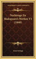 Nachtrage Zu Shakspeare's Werken V1 (1840)
