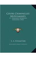 Cours Criminelles Musulmanes