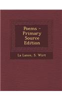 Poems - Primary Source Edition