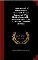 Date-Book of Remarkable & Memorable Events Connected With Nottingham and Its Neighbourhood, 1750-1879, From Authentic Records