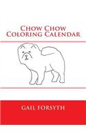 Chow Chow Coloring Calendar: (English)
