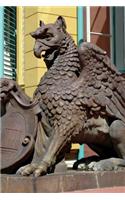 Statue of a Griffin Journal: 150 page lined notebook/diary