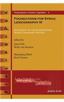 Foundations for Syriac Lexicography III