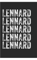 Name LENNARD Journal Customized Gift For LENNARD A beautiful personalized
