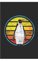 Penguin Vintage Circle: Penguins Notebook, Blank Lined (6" x 9" - 120 pages) Animal Themed Notebook for Daily Journal, Diary, and Gift