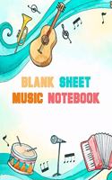 Blank Sheet Music Notebook