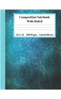 Composition Notebook Wide Ruled Lined Sheets