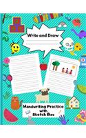 Write and Draw Handwriting Practice with Sketch Box