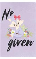 No Given: Nifty Cute Cartoon Fox Wide Ruled Paper Notebook Journal Blank Lined Workbook for Teens Kids Students Girls for Home School College for Writing Note(3 Fox Journal Notebook)