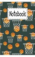 Notebook: Basketball Gifts Themed Cover Lined Notebook For Kids Girls Boys Teens For Taking notes & Ideas - Cute Gifts For Basketball lovers Teams Players Coa