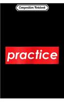 Composition Notebook: Practice Red Box Logo Motivational Journal/Notebook Blank Lined Ruled 6x9 100 Pages