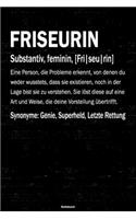 Friseurin Notizbuch