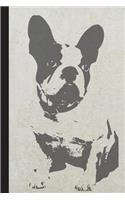 Dot Grid Journal: French Bull Dog, Bullet Style Writing Notebook or Planner
