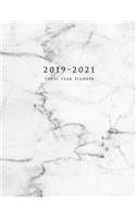 2019-2021 Three Year Planner: Large Weekly Planner with To-Do List (Marble Cover Volume 1)