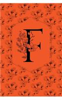 Floral Monogram Journal/Notebook - F