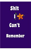 Shit I Can't Remember