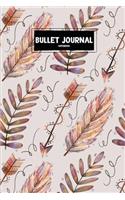 Bullet Journal Notebook: Colorful Feather Blank Bullet Journal with 1/4 Dot Grid Journal (Soft Cover) for Planner, Journal and Notebook, Calligraphy