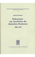 Dokumente zur Geschichte des deutschen Zionismus