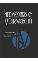 Handwörterbuch Der Volkswirtschaft