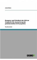 Kongress und Präsident der USA im Vergleich