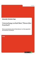 Untersuchung von Karl Marx 