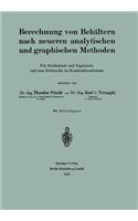 Berechnung Von Behältern Nach Neueren Analytischen Und Graphischen Methoden