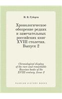 Chronological display of the rare and remarkable Russian books of the XVIII century. Issue 2