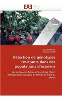 Détection de Génotypes Résistants Dans Des Populations d''acariens: (Omn.Univ.Europ.)