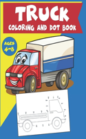 Truck Coloring and Dot Book Ages 4-8